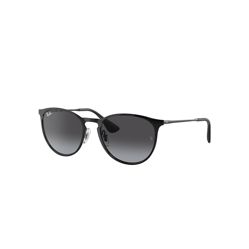 Ray-Ban Erika Metal Sunglasses Black Frame Grey Lenses 54-19