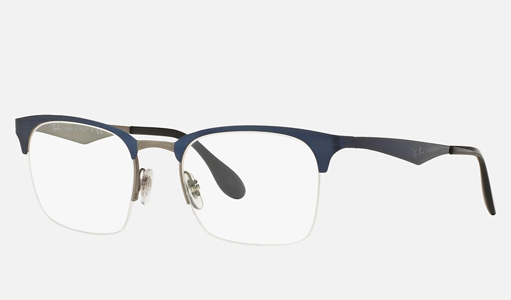 ?️Ray-Ban RB6360 2863 Eyeglasses 49/20 140 /KAD122?️​ RAY BAN RB6360 2863 Navy Silver Mens Rectangle Eyeglasses 49  main image 3