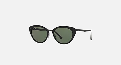 RB4250 Polarized Sunglasses in Black and G-15 Green Polarized (52