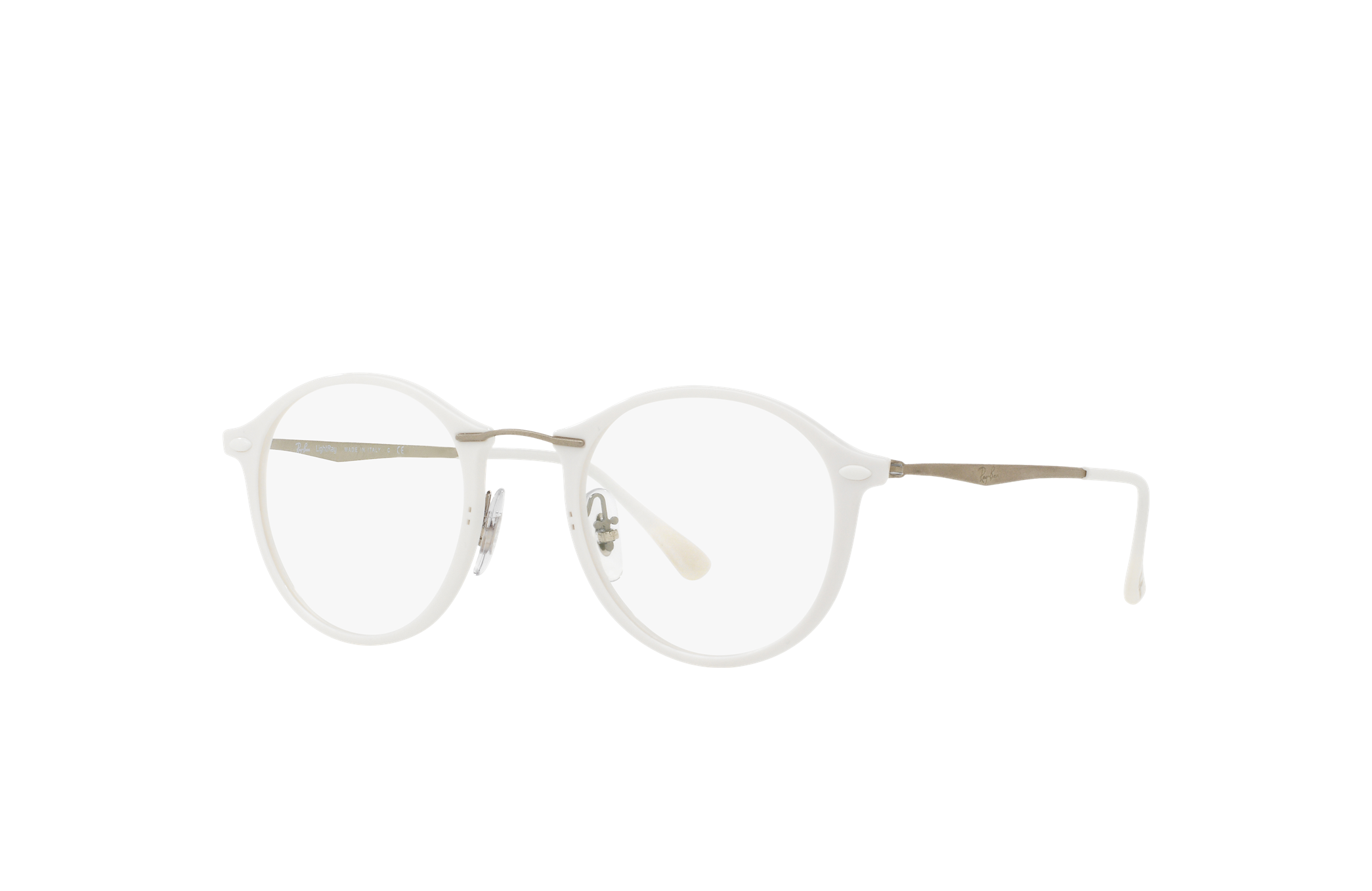 RayBan prescription glasses RB7073 White LightRay Titanium