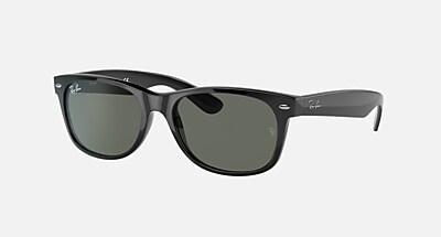 Transparent Grey Sunglasses in Dark Blue and NEW WAYFARER