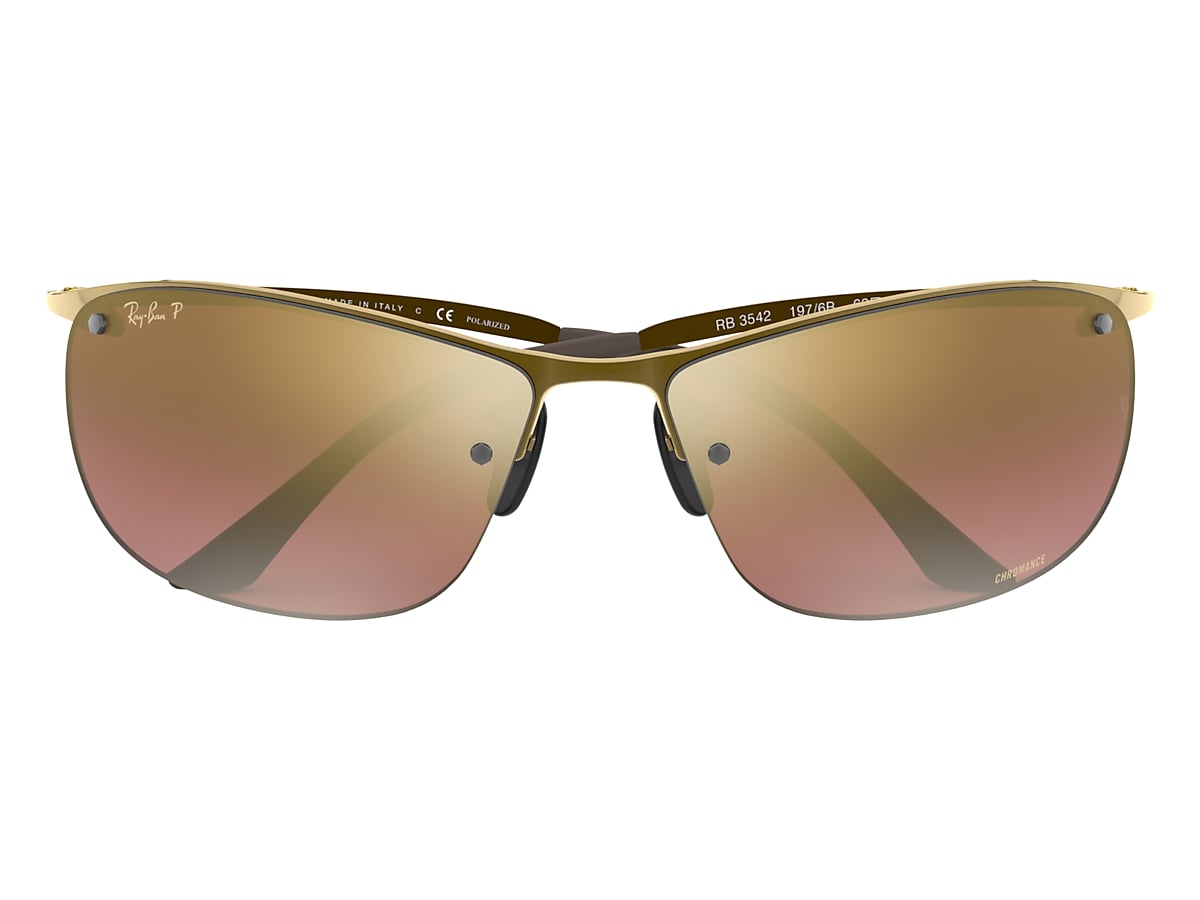 RB3542 CHROMANCE Sunglasses in Bronze and Purple Gold 