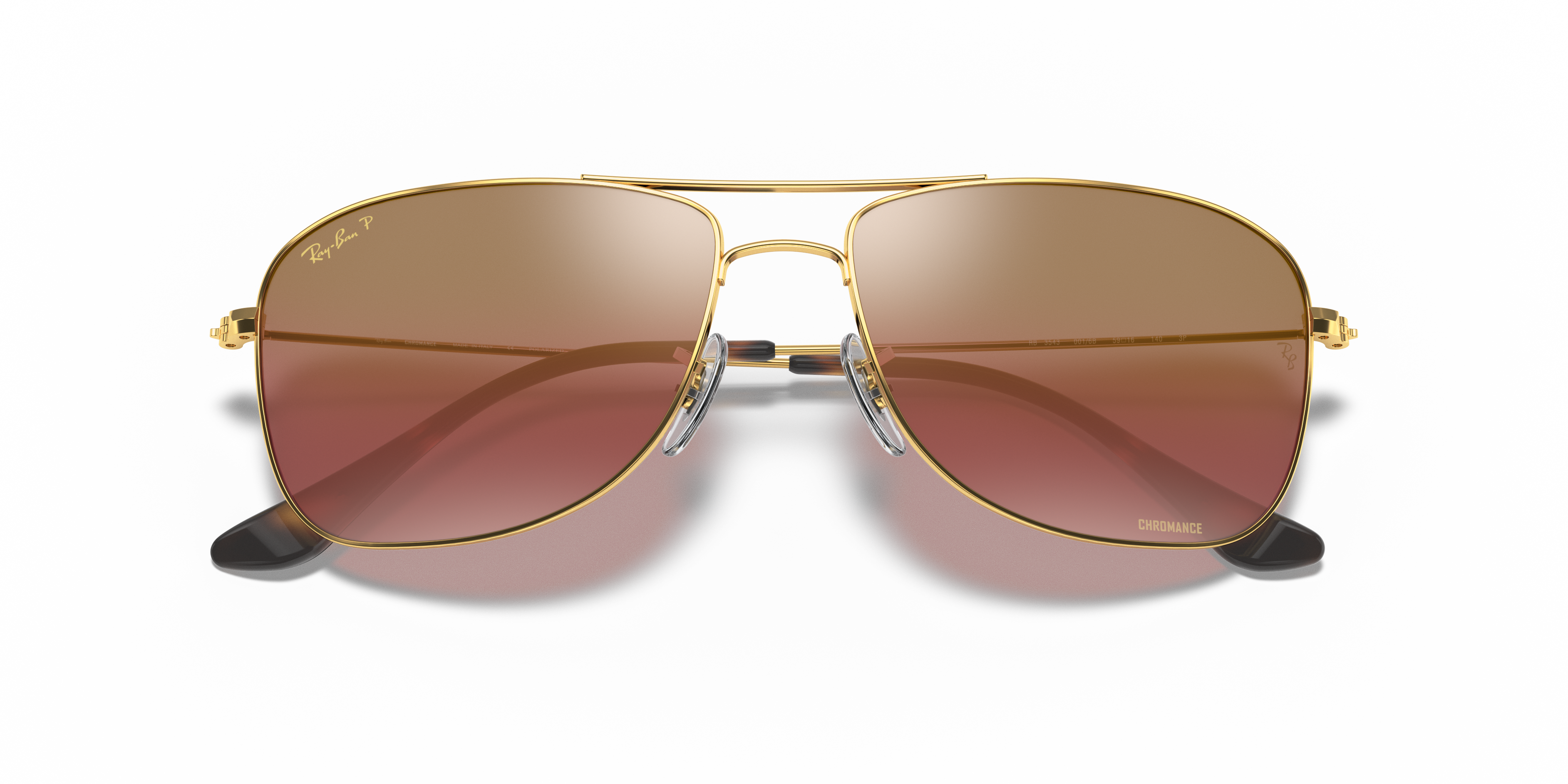 ray ban chromance gold