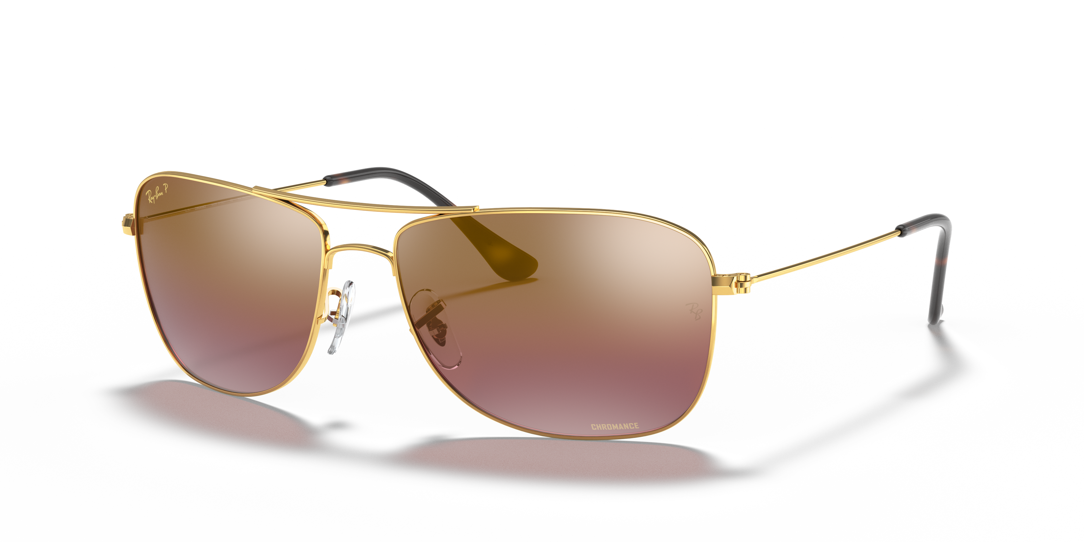 ray ban chromance gold