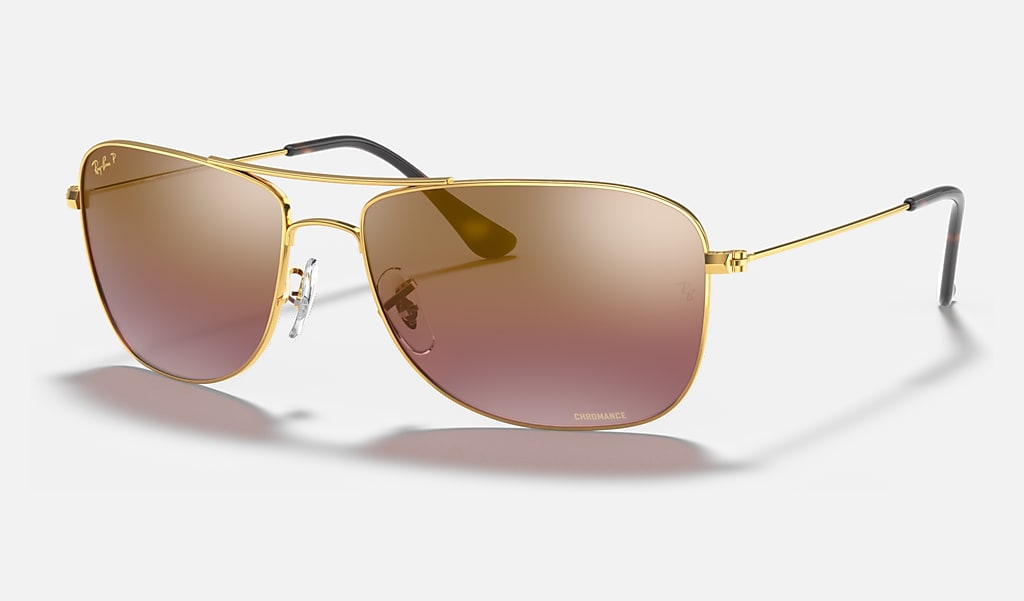 Rb3543 Chromance Sunglasses in Gold and Purple | Ray-Ban®