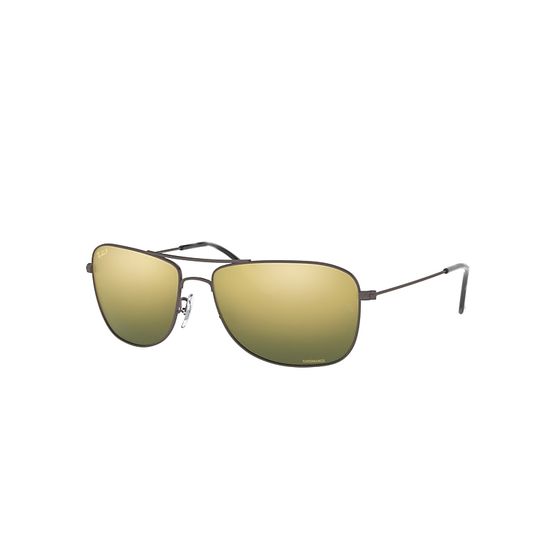 Ray-Ban Rb3543 Chromance Sunglasses Gunmetal Frame Green Lenses Polarized 59-16