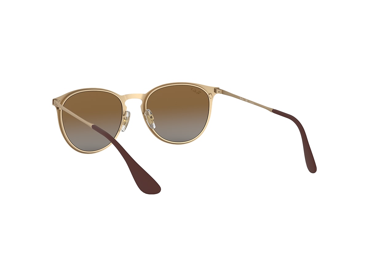 Ray-Ban Sunglasses Erika Metal Gold Frame Brown Lenses