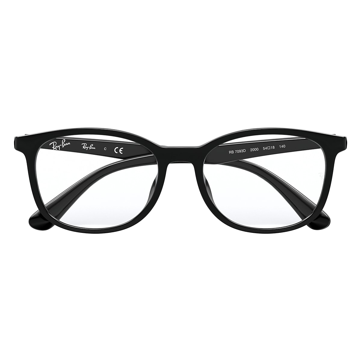 レイバン公式ストア】 Ray-Ban® RB7093D メガネ | ブラック フレーム - RB7093D