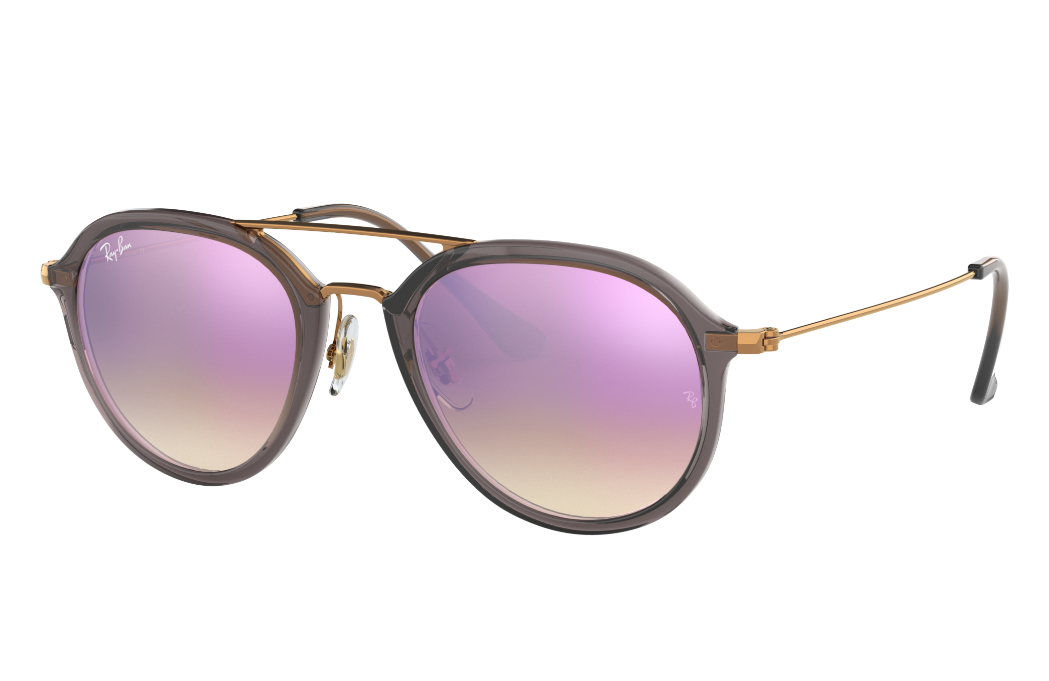 Rb4253 Sunglasses in Transparent Grey and Lilac | Ray-Ban®