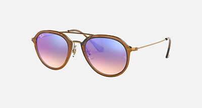 RB4253 Sunglasses in Brown and Blue Gradient Flash - RB4253  display picture 1
