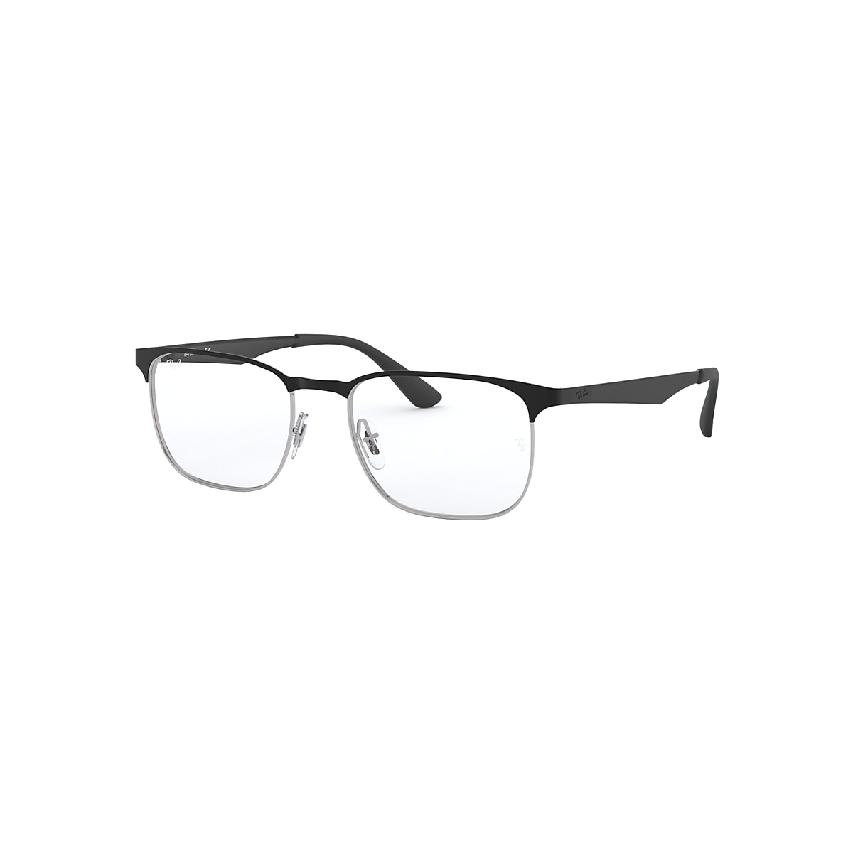 RB6363 OPTICS Eyeglasses with Black On Silver Frame - Ray-Ban