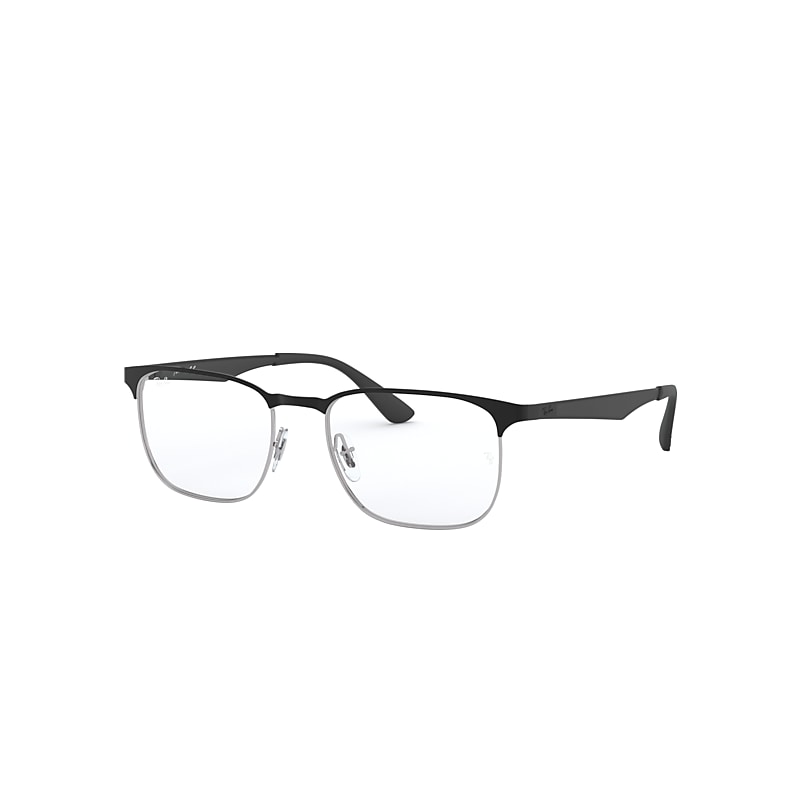 Ray-Ban Rb6363 Optics Eyeglasses Black Frame Clear Lenses Polarized 54-18
