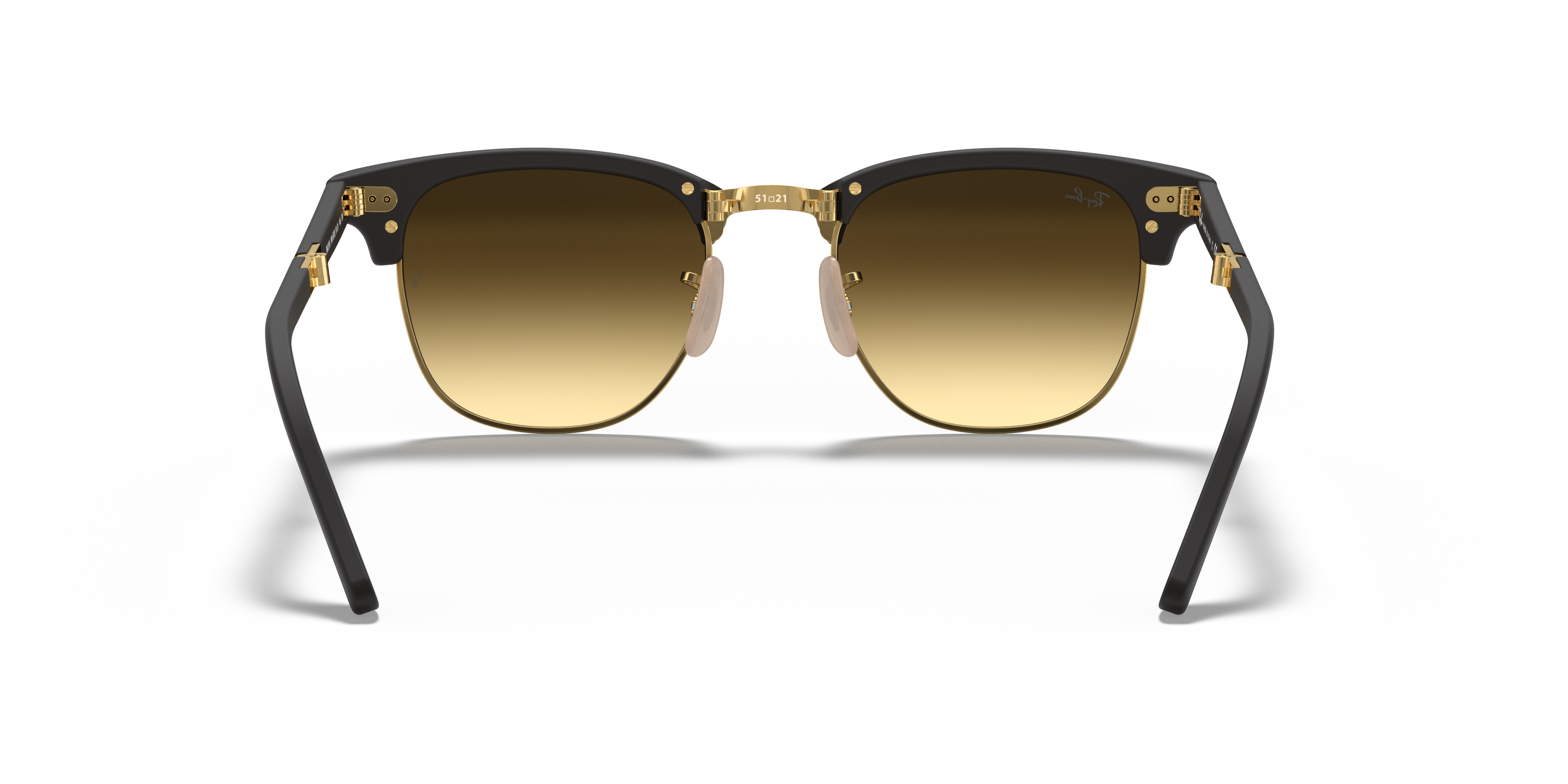 clubmaster folding flash lenses gradient