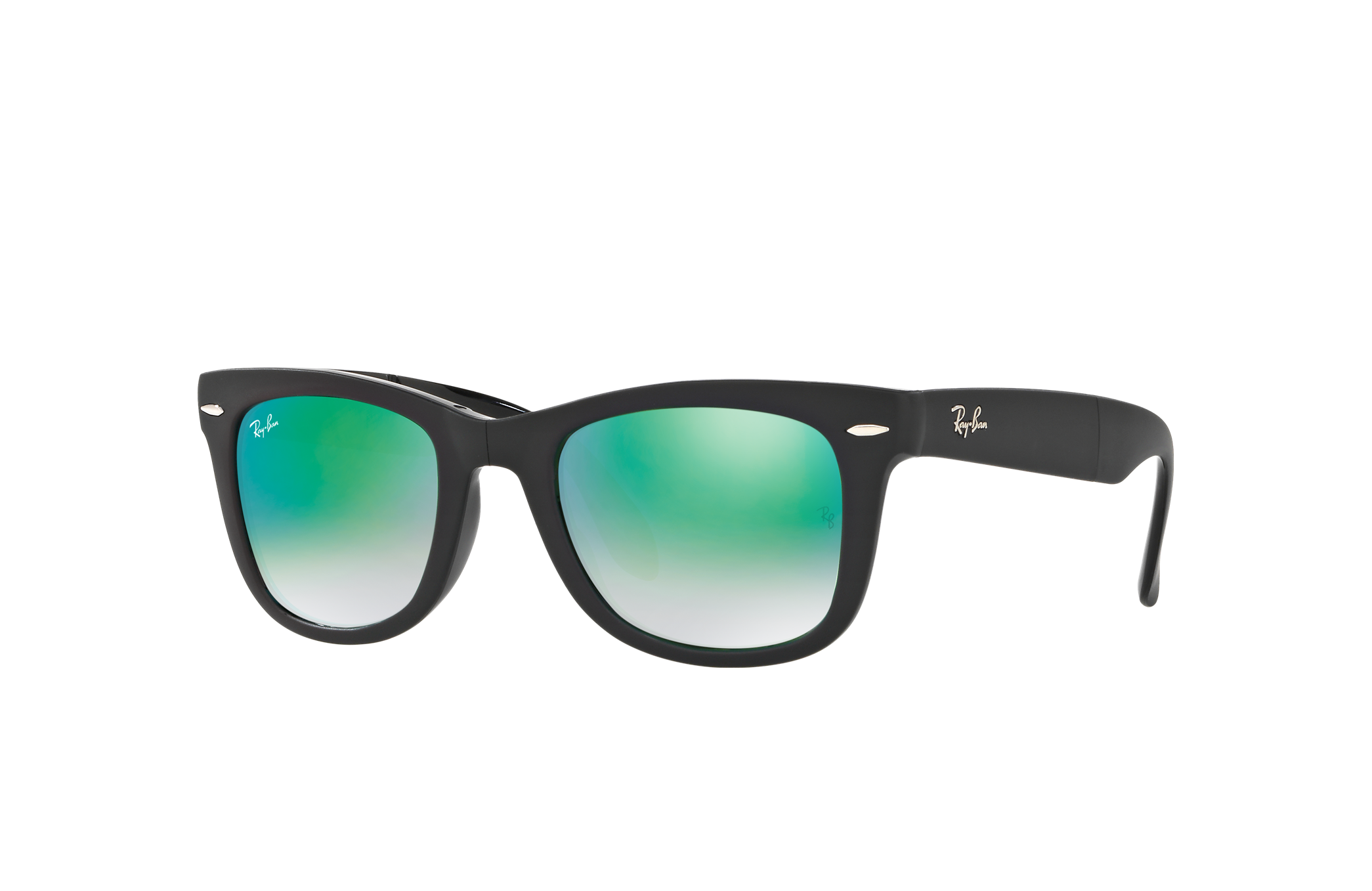 ray ban wayfarer green mirror lens