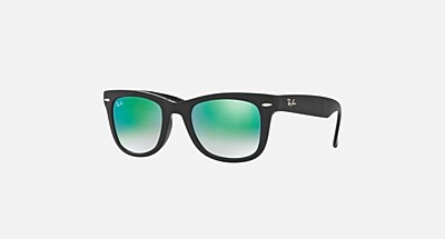 WAYFARER FOLDING FLASH LENSES Sunglasses in Black and Lilac