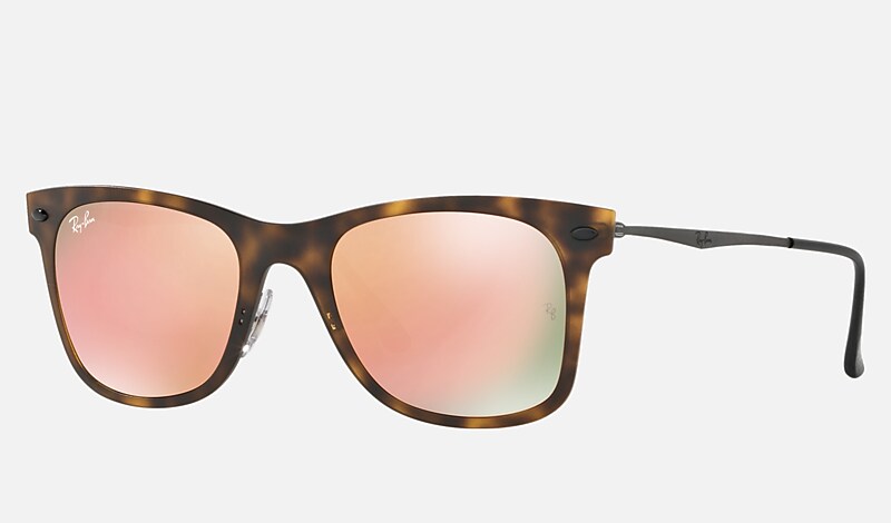 WAYFARER LIGHT RAY Sunglasses in Havana and Copper - RB4210 | Ray-Ban®