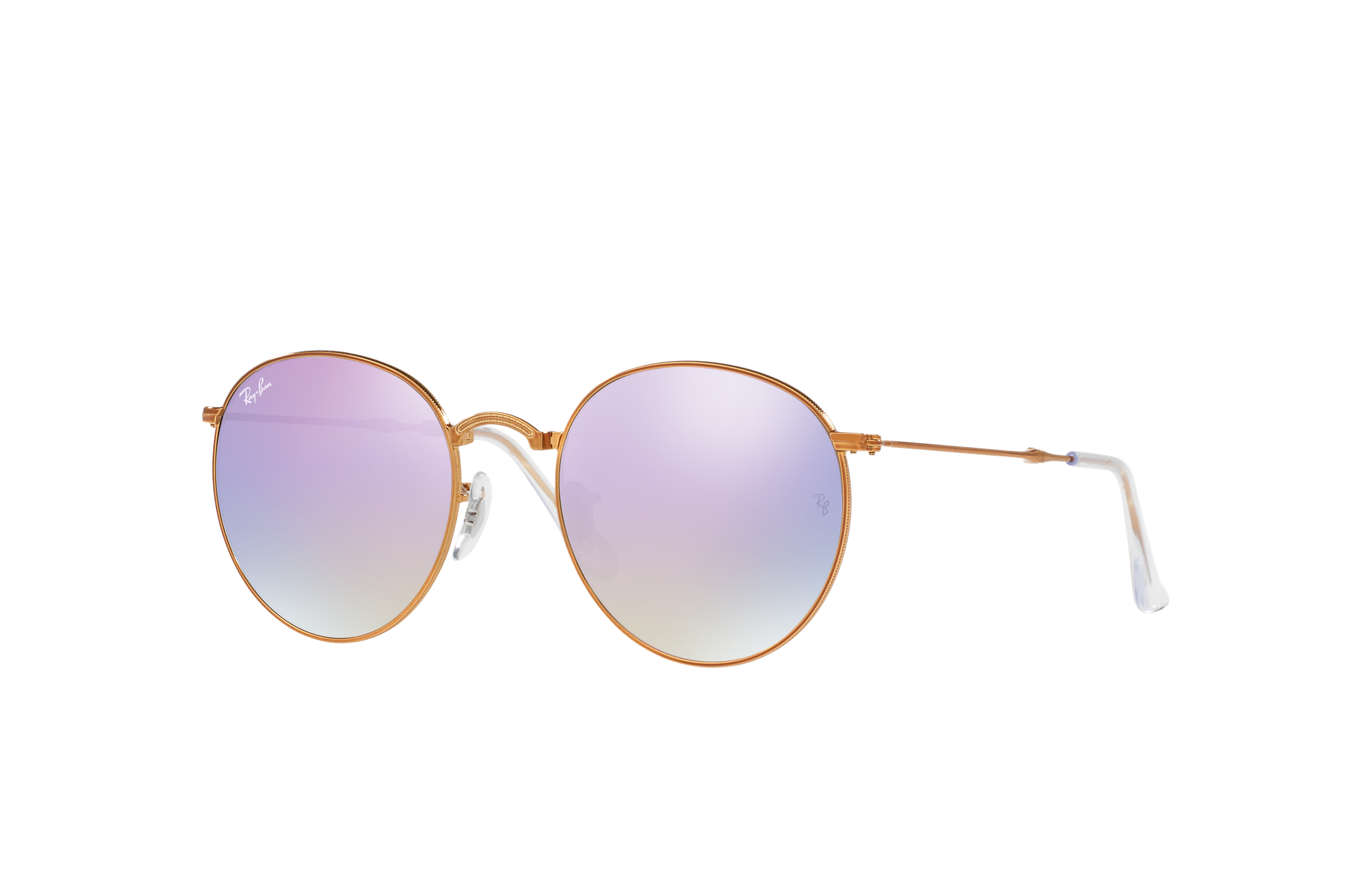 ray ban polarized round metal sunglasses