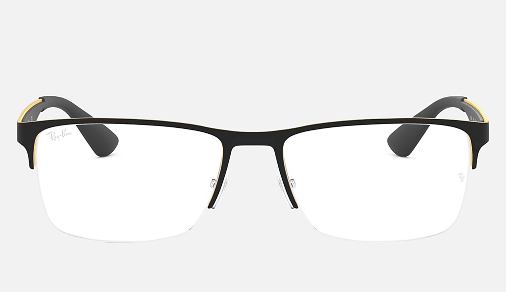Rb6335 Optics Eyeglasses with Black On Gold Frame | Ray-Ban®