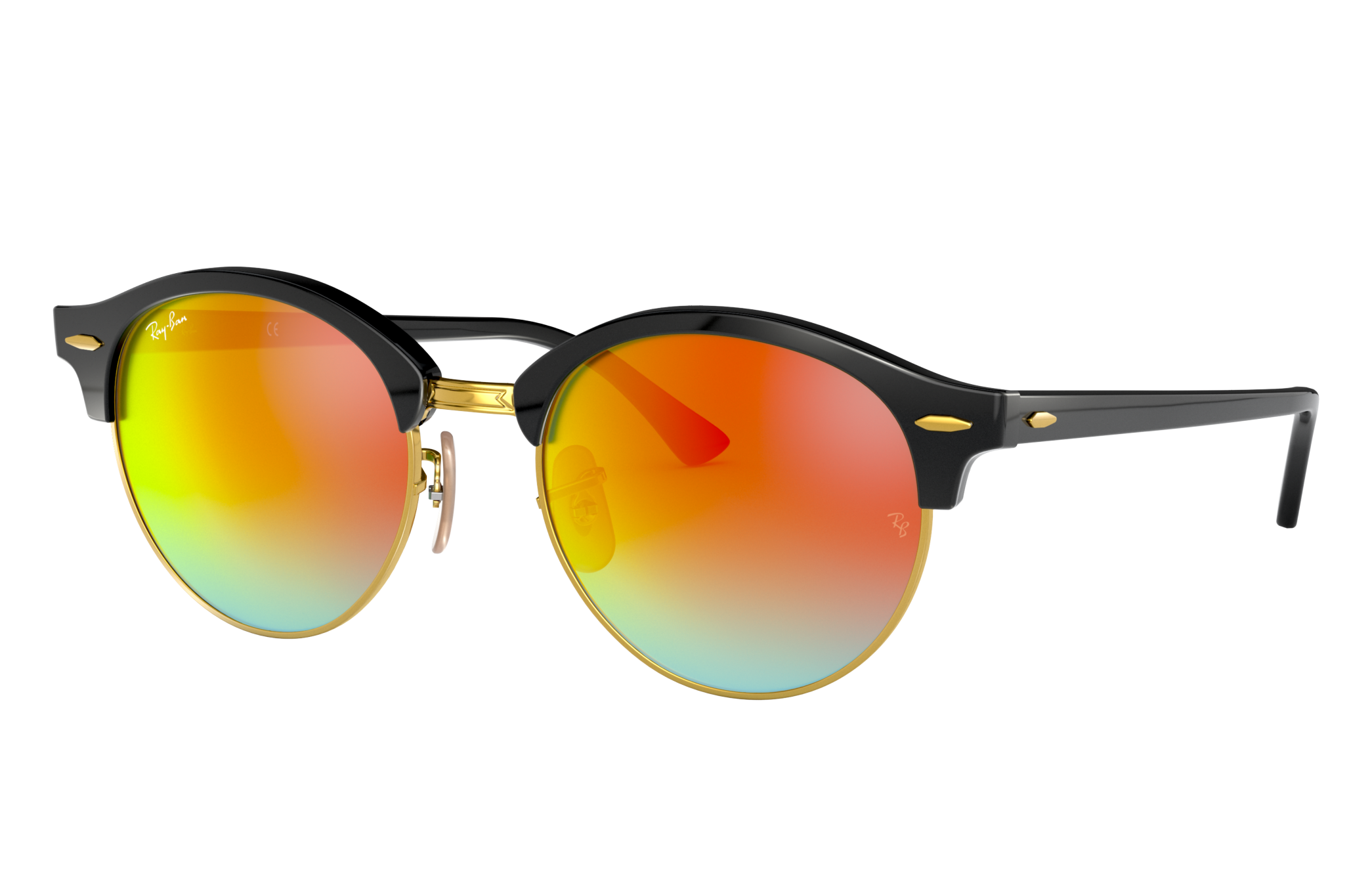 ray ban orange flash lenses