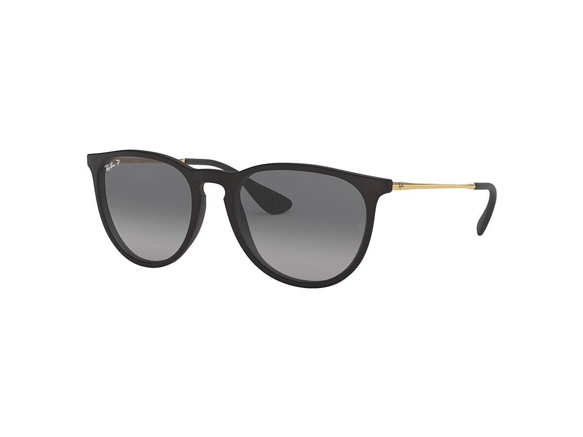 Ray-Ban Sunglasses Erika @collection Gold Frame Black Lenses