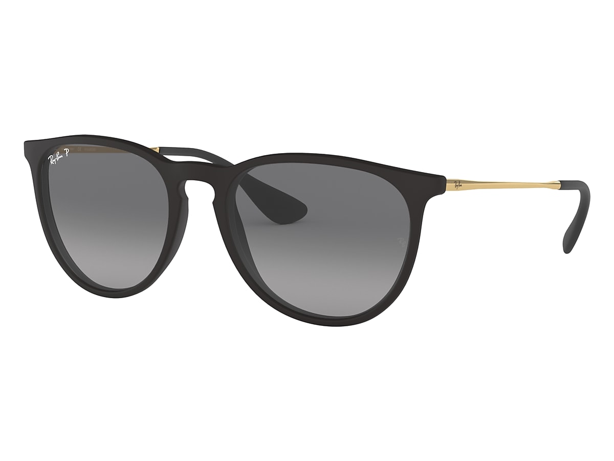 Ray-Ban Sunglasses Erika @collection Gold Frame Black Lenses