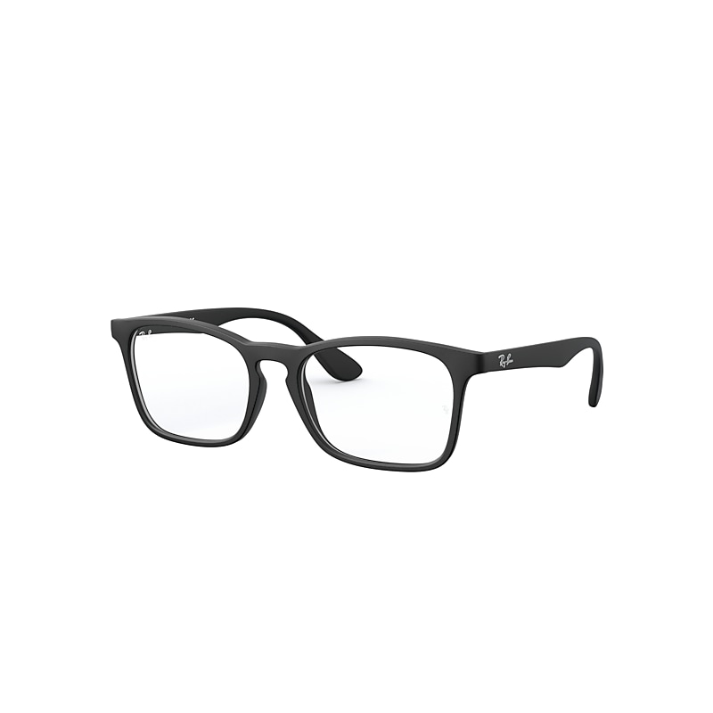 Ray-Ban Junior Rb1553 Optics Kids Eyeglasses Black Frame Clear Lenses Polarized 48-16