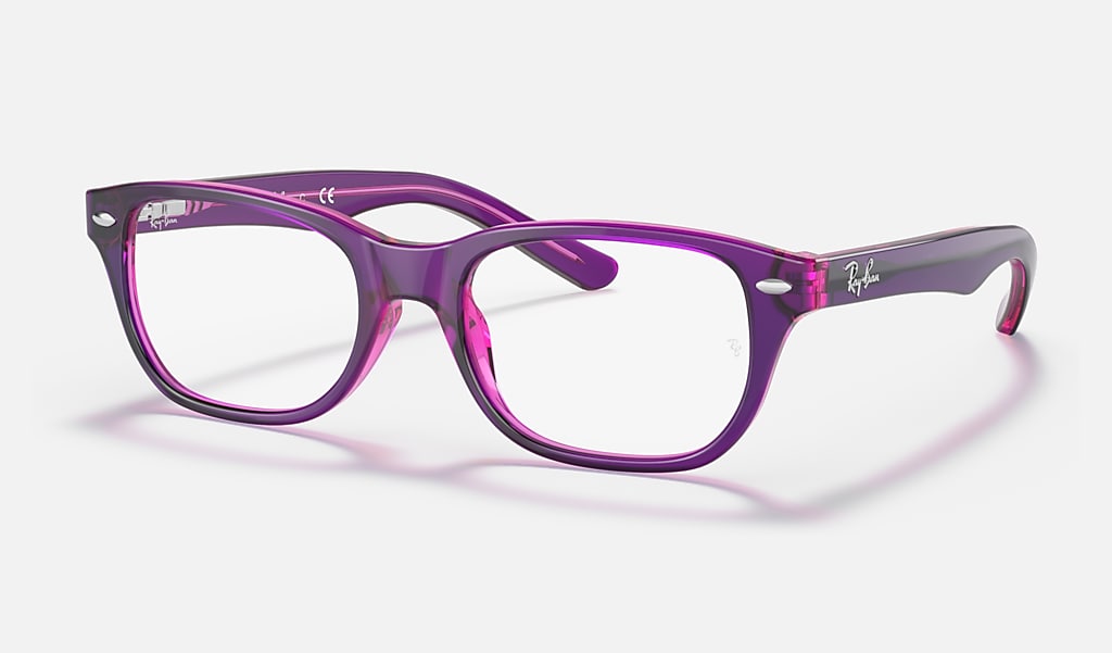 Rb1555 Optics Kids Eyeglasses with Violet On Fuxia Fluo Frame | Ray-Ban®