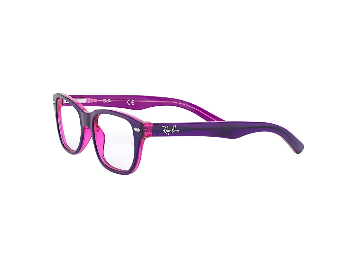 Rb1555 Optics Kids Eyeglasses with Violet On Fuxia Fluo Frame | Ray-Ban®