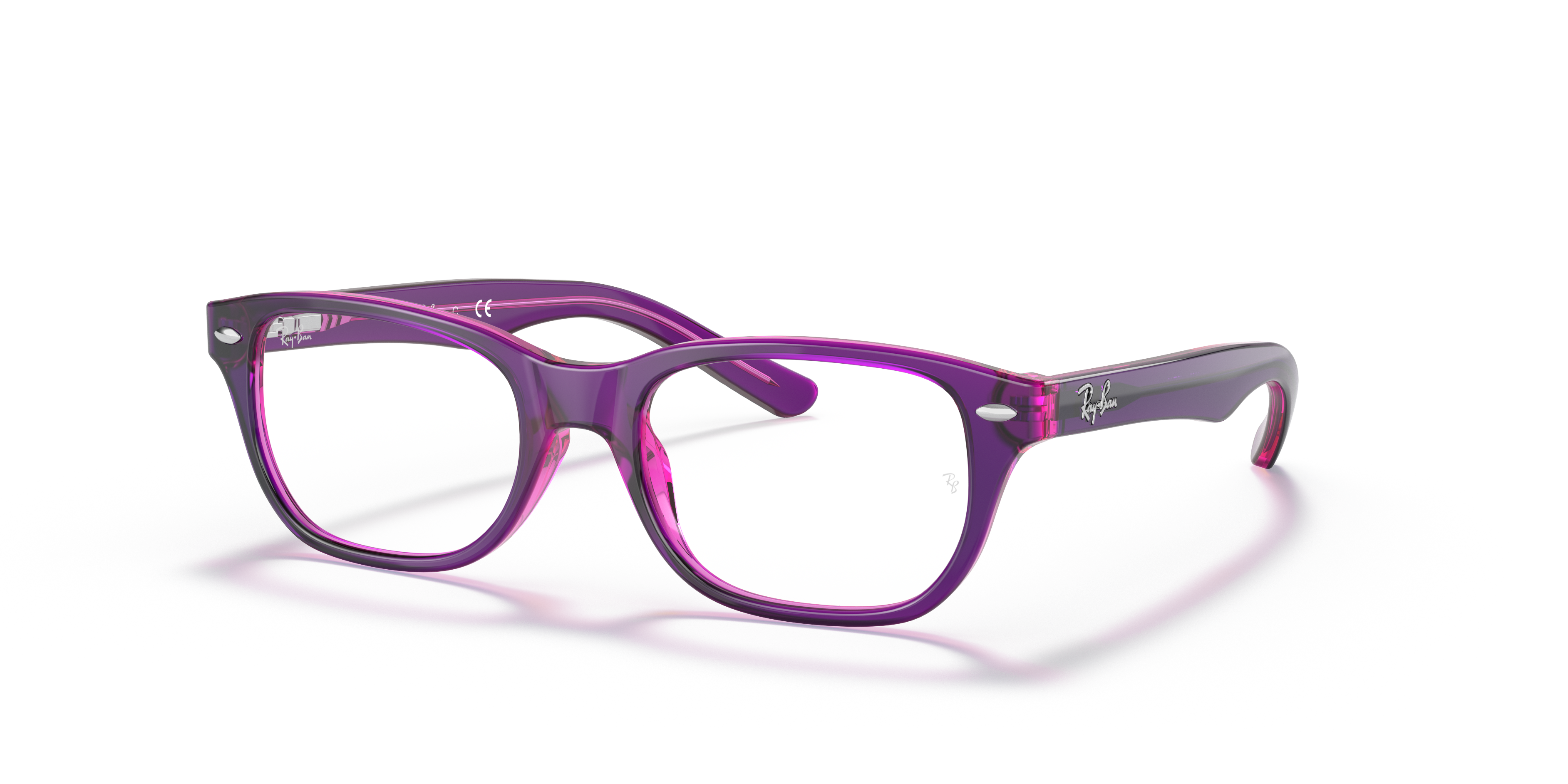 purple ray ban glasses