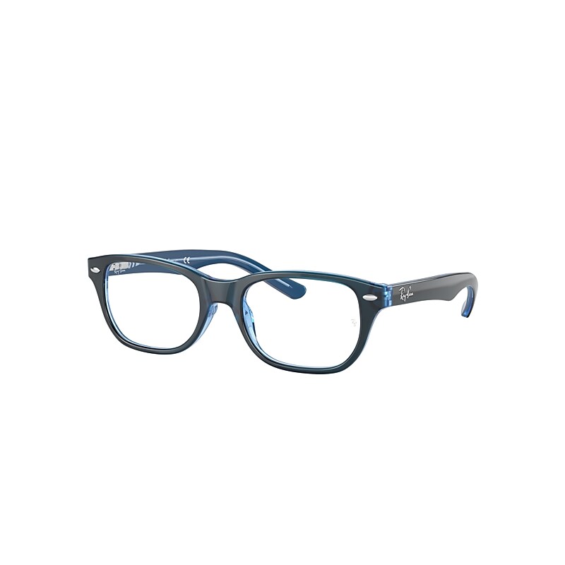 Ray-Ban Rb1555 Optics Kids Eyeglasses Blue Frame Clear Lenses Polarized 46-16