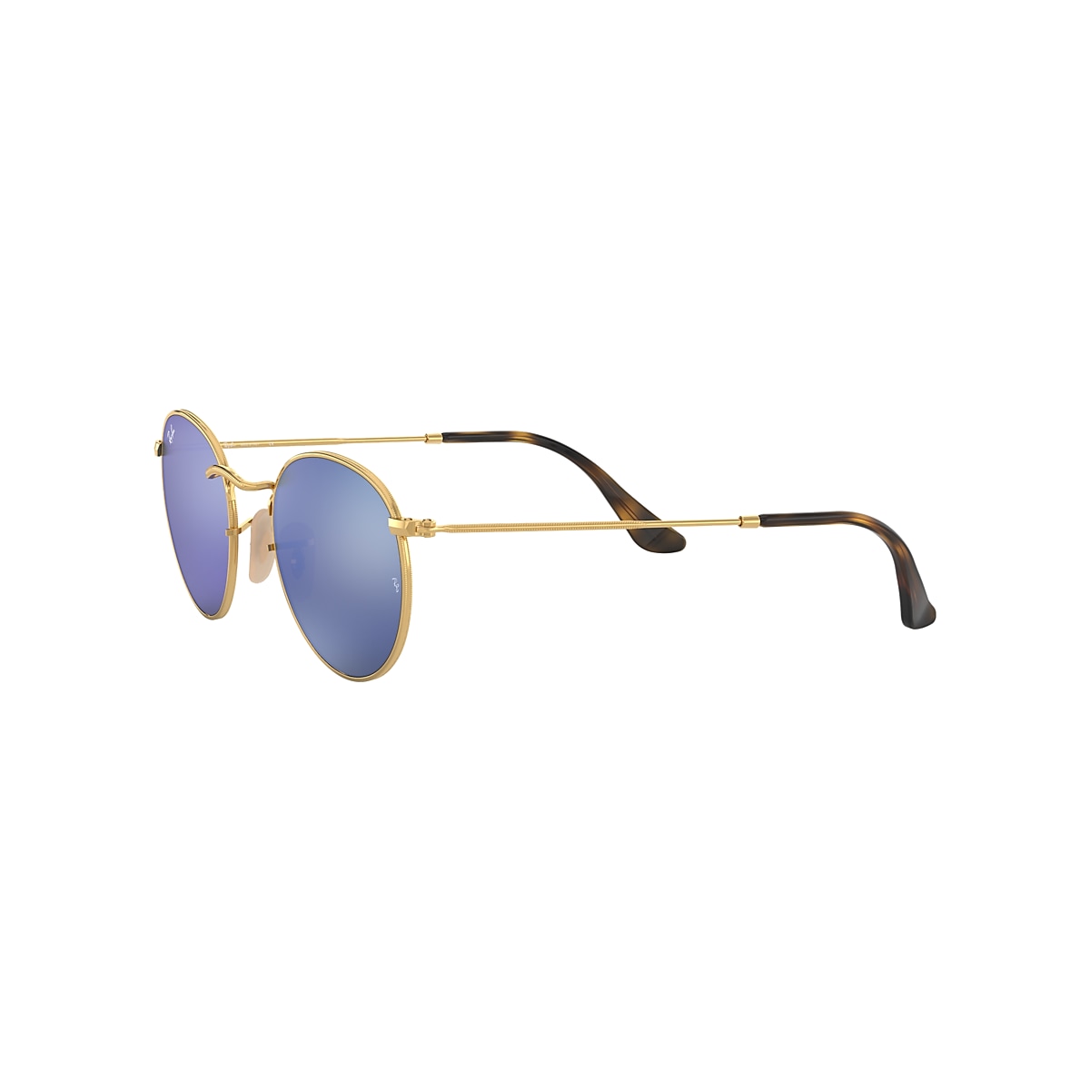 ROUND FLAT LENSES Sunglasses in Gold and Blue - RB3447N | Ray-Ban® CA