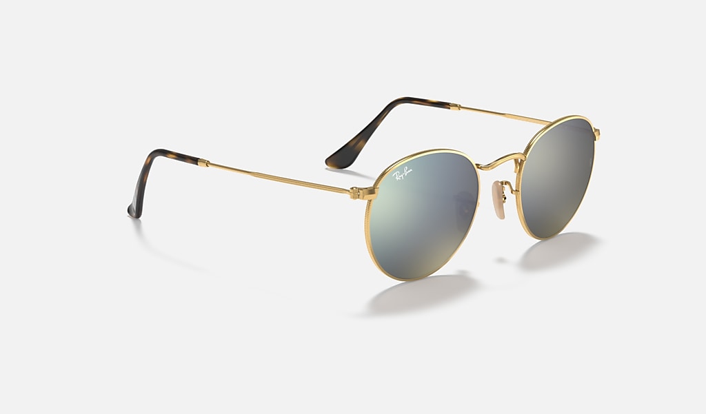 Forkert mestre vokse op Round Flat Lenses Sunglasses in Gold and Silver - RB3447N | Ray-Ban® US