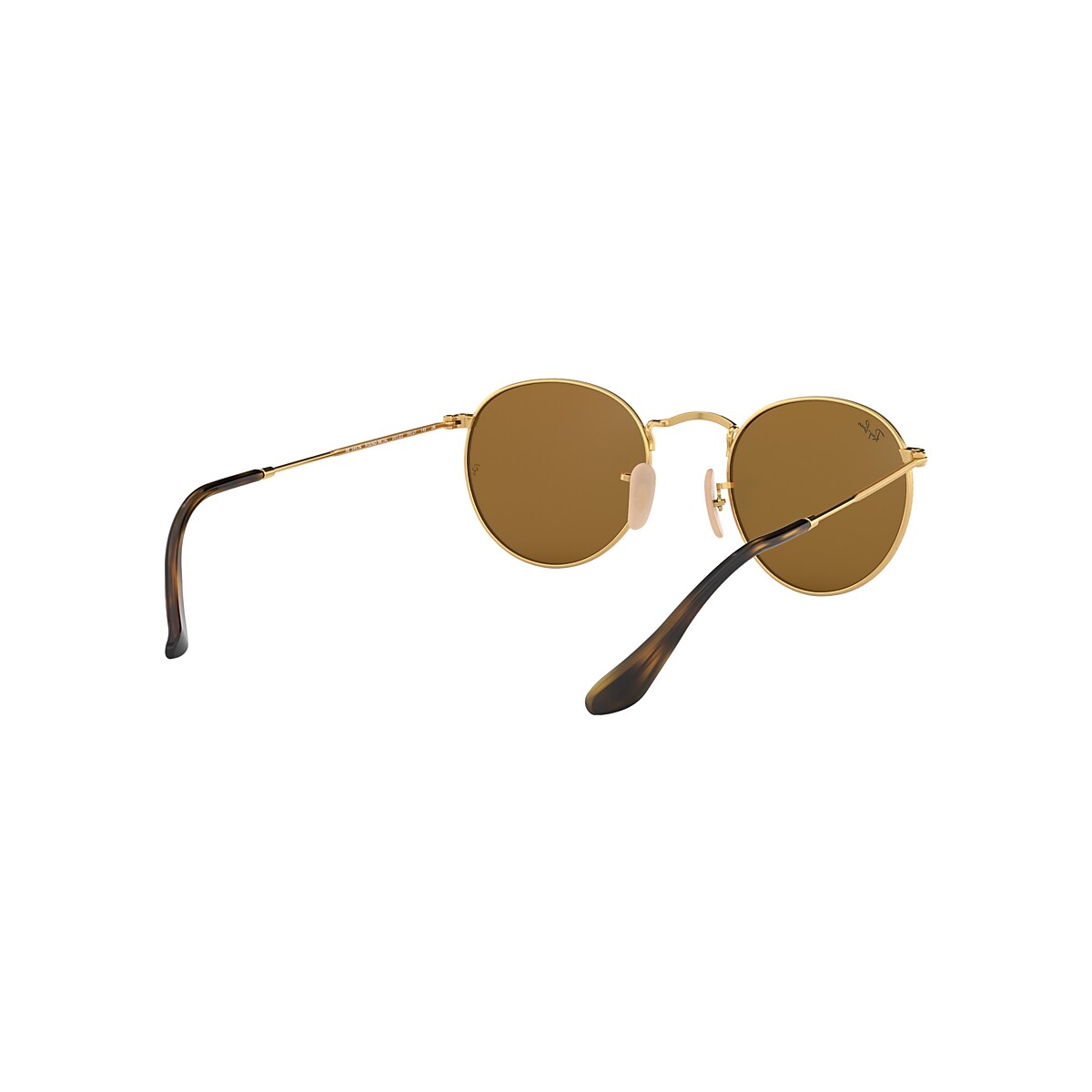 ROUND FLAT LENSES Sunglasses in Gold and Bronze RB3447N Ray