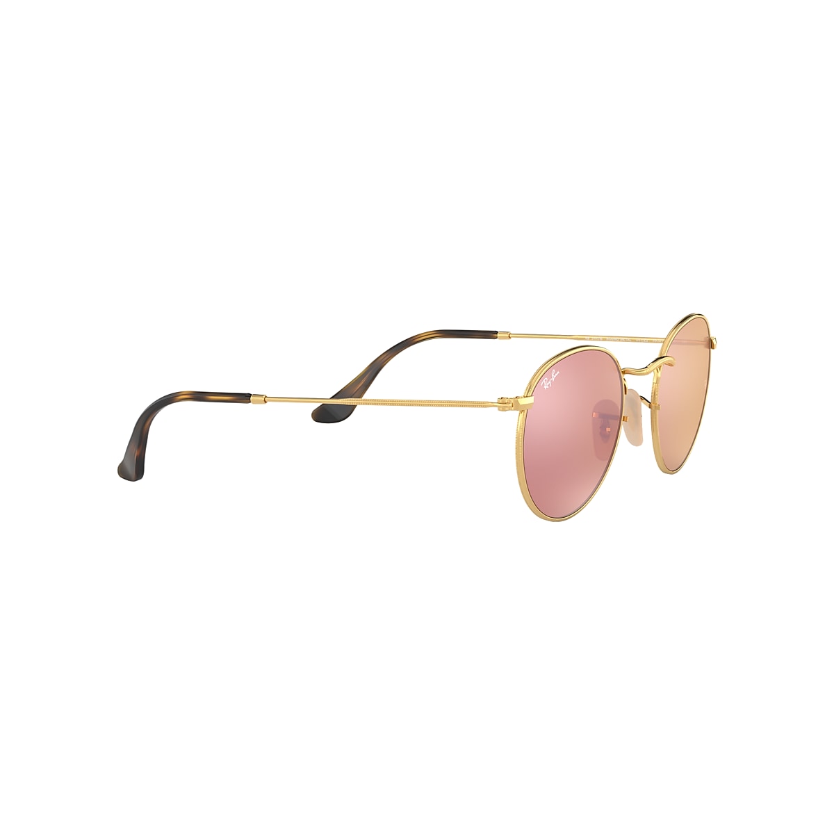 ROUND FLAT LENSES Sunglasses in Gold and Bronze - RB3447N | Ray 