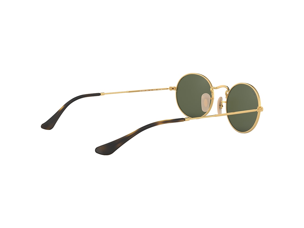 美品 RayBan レイバン RB3547-N 004/51 オーバル 茶色 OVAL FLAT LENSES Sunglasses in Black and Light Brown