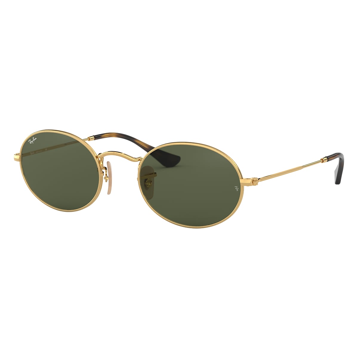 OVAL FLAT LENSES Sunglasses in Gold and Green - RB3547N | Ray-Ban® US