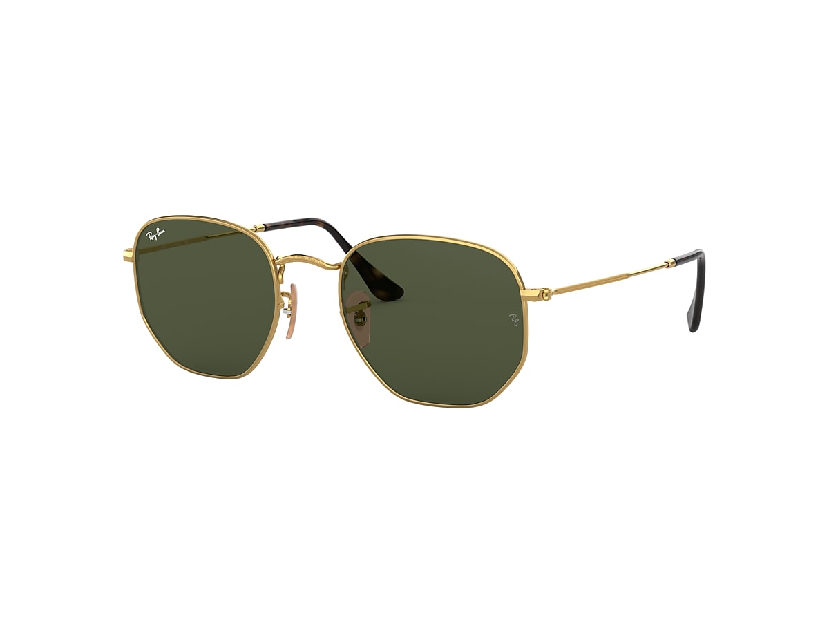 aburrido pérdida Disipación HEXAGONAL FLAT LENSES Sunglasses in Gold and Green - RB3548N | Ray-Ban® US
