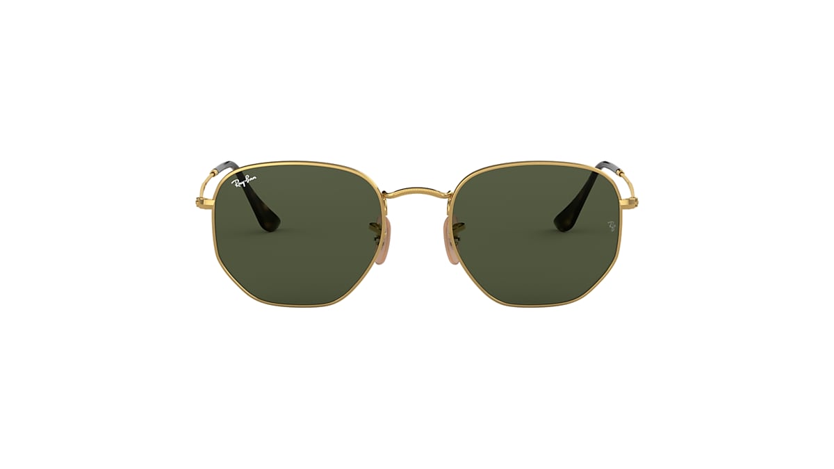 HEXAGONAL FLAT LENSES Sunglasses in Gold and Green - RB3548N | Ray-Ban® US