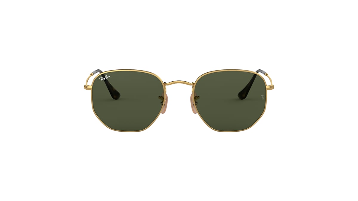 HEXAGONAL FLAT LENSES Sunglasses in Gold and Green - RB3548N | Ray-Ban® US