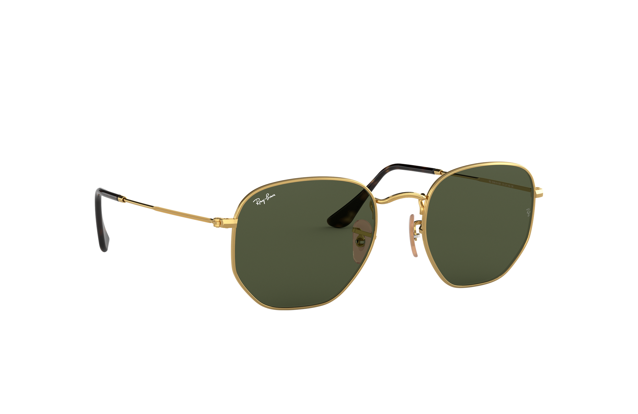 rayban hexagonal flat