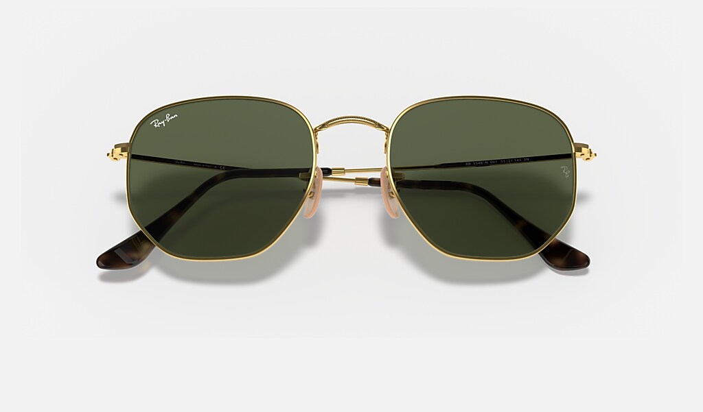 hexagonal double bridge ray ban