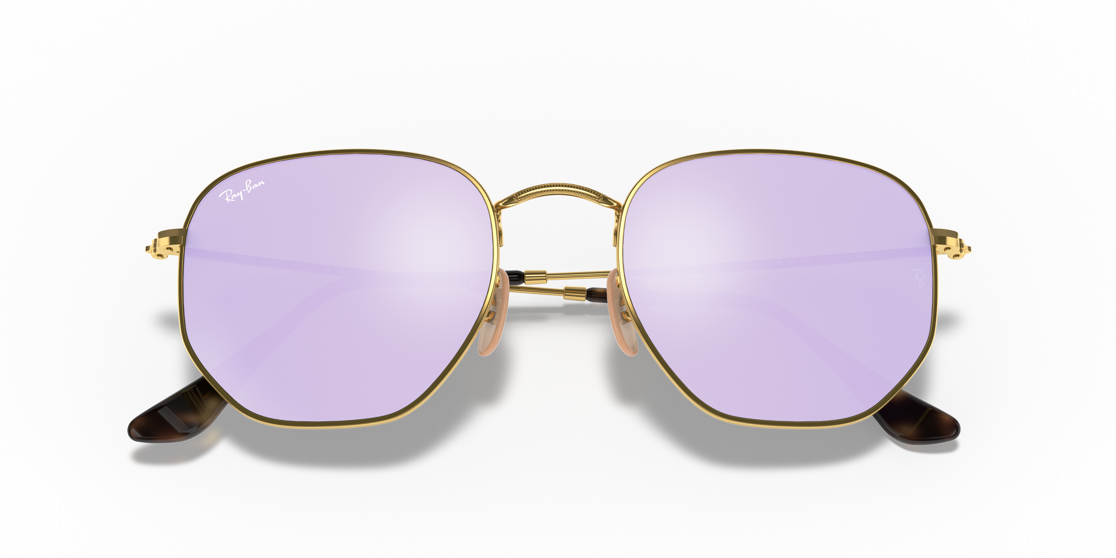 ray ban hexagonal lilac