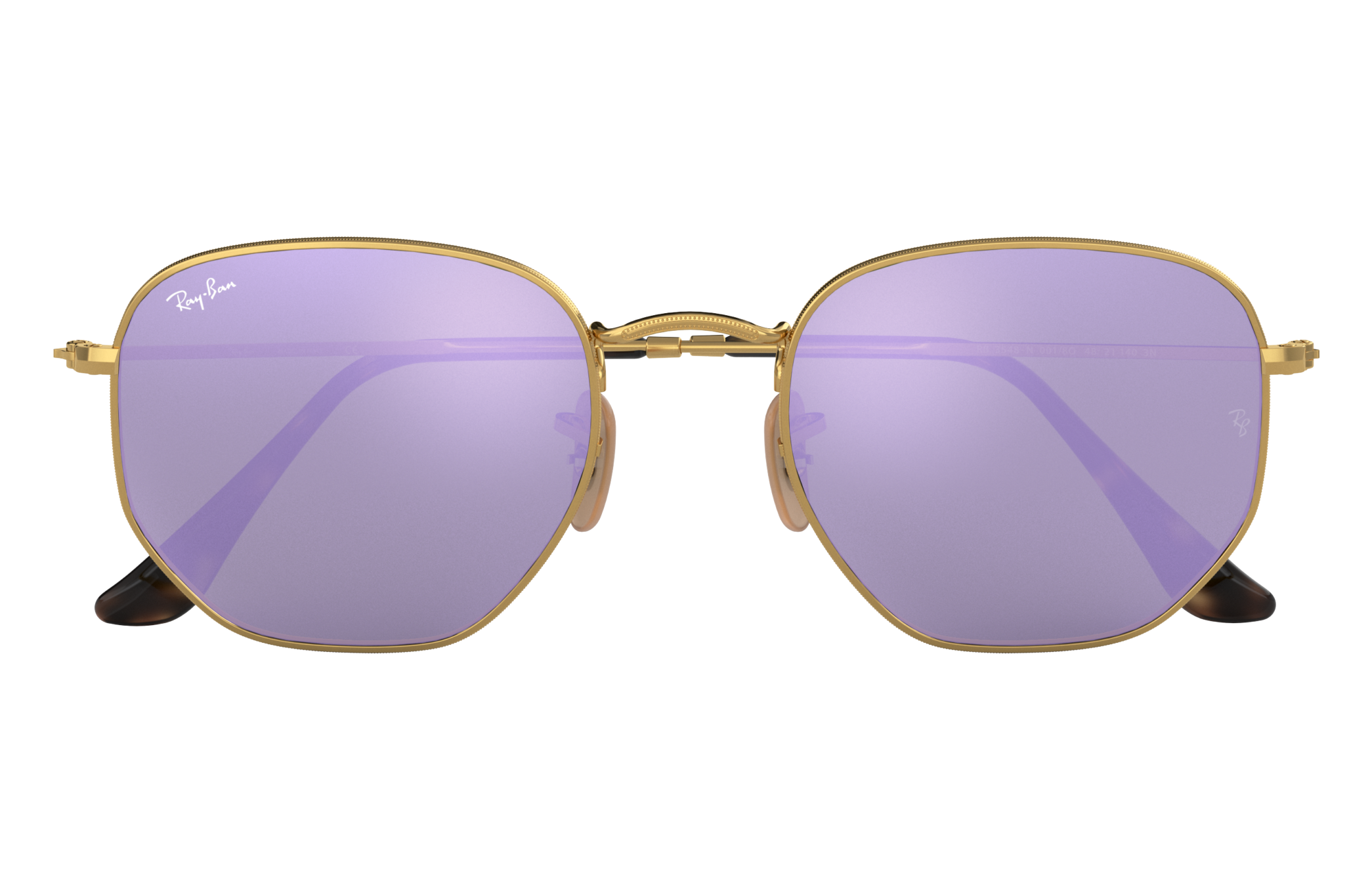 ray ban hexagonal violet