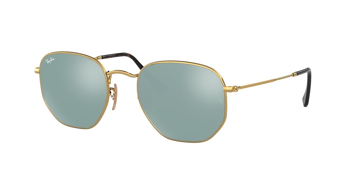 Frastødende Vægt Portal HEXAGONAL FLAT LENSES Sunglasses in Gold and Silver - RB3548N | Ray-Ban® US
