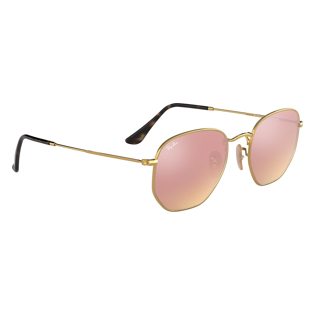 HEXAGONAL FLAT LENSES Sunglasses in Gold and Bronze - RB3548N