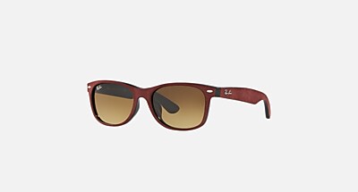 Ray-Ban RB2132F NEW WAYFARER ブラウン Ray-Ban™ New Wayfarer RB2132F Square Sunglasses | EyeOns.com