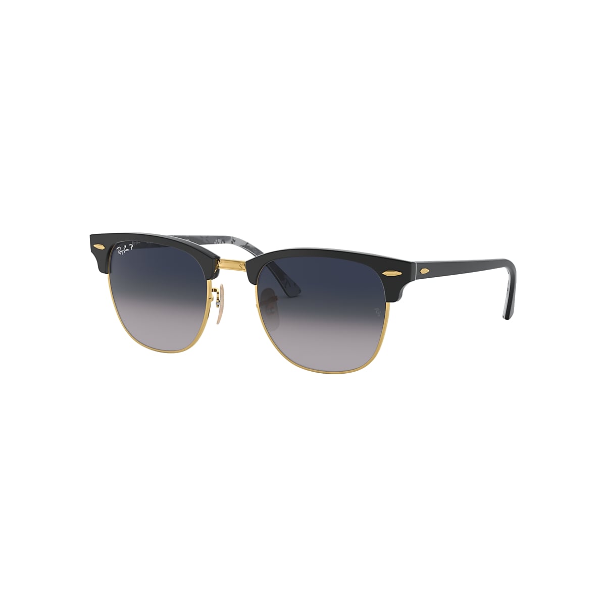 Clubmaster @collection Sunglasses in Black and Blue/Grey | Ray-Ban®