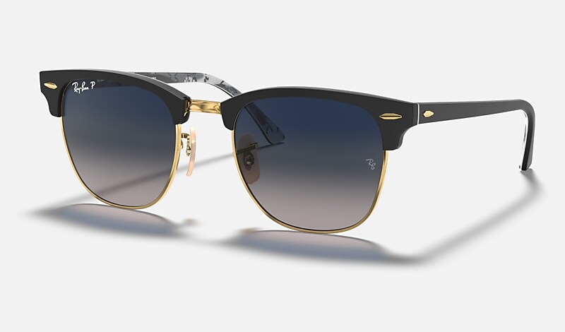 CLUBMASTER @COLLECTION Sunglasses in Black and Blue/Grey - RB3016