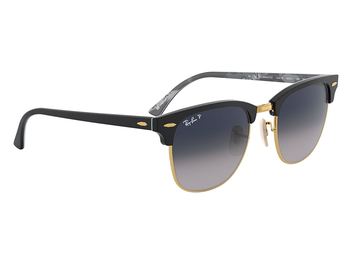 CLUBMASTER @COLLECTION Sunglasses in Black and Blue - RB3016 | Ray