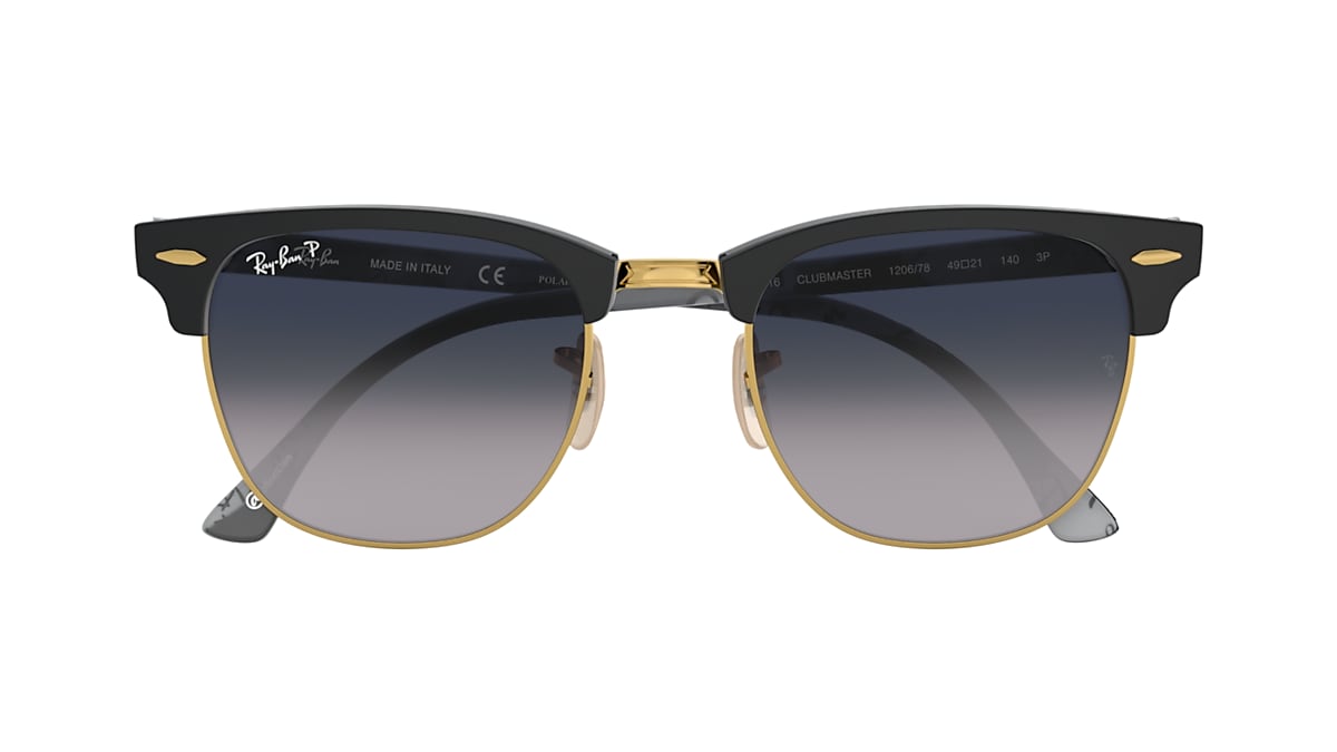 CLUBMASTER @COLLECTION in Black Blue/Grey - RB3016 Ray-Ban® US